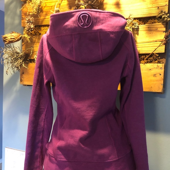 EUC Lululemon Scuba Hoodie Heather Grape SZ 6 - Picture 2 of 8